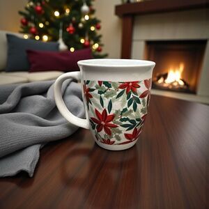 Royal Norfolk Poinsetta Holiday Mug